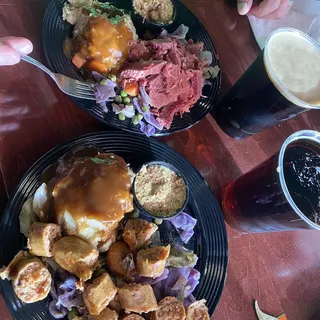 Corned Beef and Sausage and Cabbage