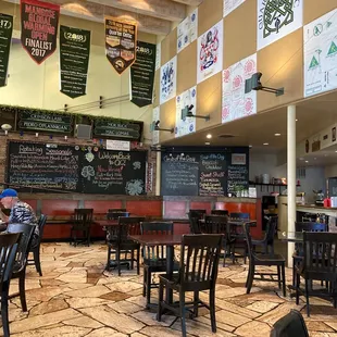 the interior of a restaurant