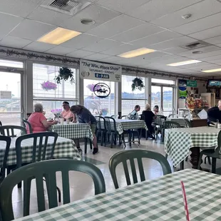 people sitting at tables