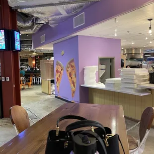 a view of the inside of a restaurant