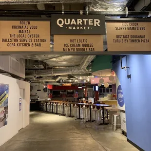 Corona. Food court. Closed.