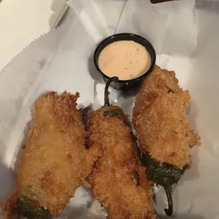 House made jalapeño poppers, amazing!