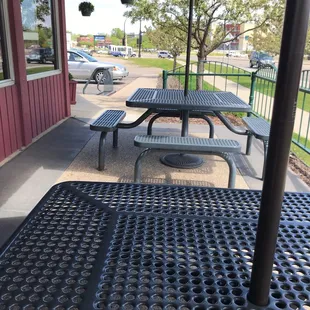 New outdoor seating