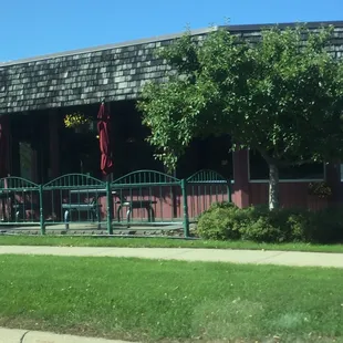 Quarterback Club from the car view.