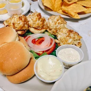 Crab cake sliders