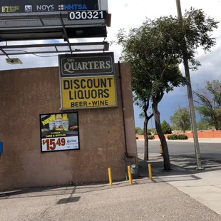 a billboard for quarters