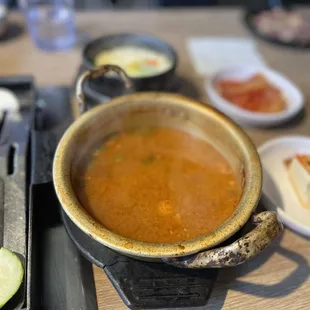 Soybean stew (Dwenjang Jjigae)