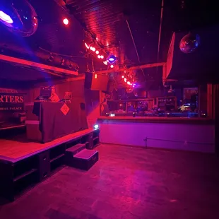 Stage and dance-floor.