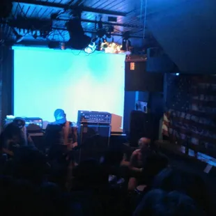 When the bands are set up on the floor and it gets crowded there is very little room to move around.