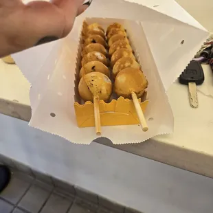 Mochi and coconut egg puff