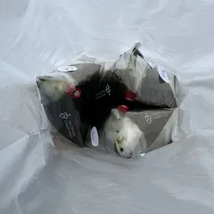 Onigiri: Bulgogi beef , California , Kimchi pork belly. Good, just wish there was more filling inside because it's good hehe