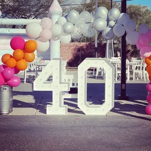 Portion of the large patio leading into QuartHaus.