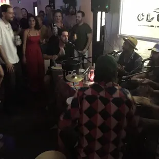 Brasilian band in corner