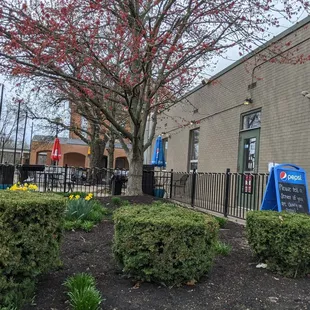Outdoor patio seating