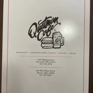 New menu