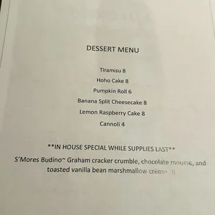 Dessert