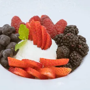 Dessert: Gelato con Frutti di Bosco Vanilla gelato served with fresh seasonal mixed berries