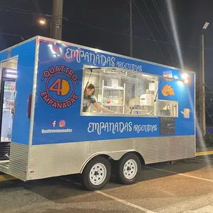 Our food truck at night