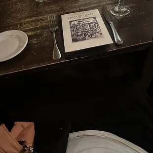 The tables were too narrow and this is as far as I could get into them!