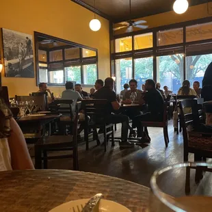 people eating in a restaurant