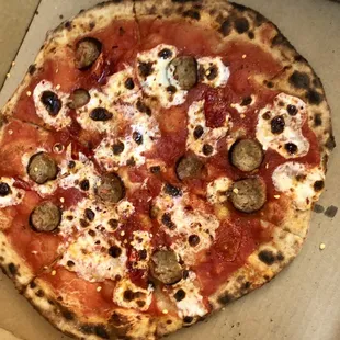 Has sausage and cheese - pretty good