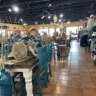 So much to see and to the right is clothing, purses, belts etc.