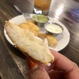 Mini Arepas, inside