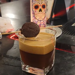 This drink had an old fashioned meets coffee taste