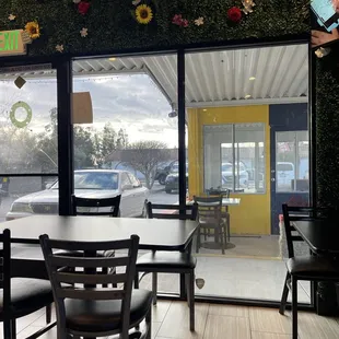 Partial dining and extended enclosed patio