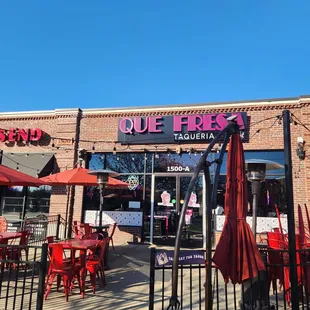 Front of restaurant