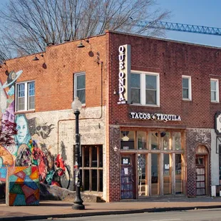 front of the building