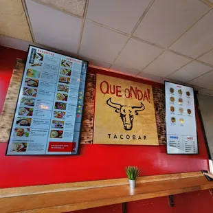 Inside ordering menu