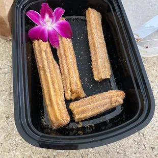 Churros... filled with caramel