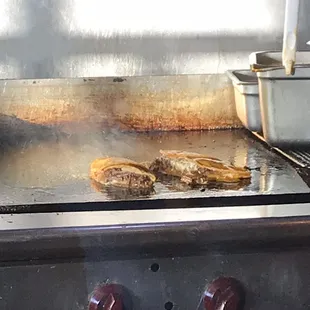 My Quesa Birrias grilling!