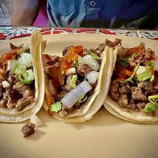 Carne asada tacos