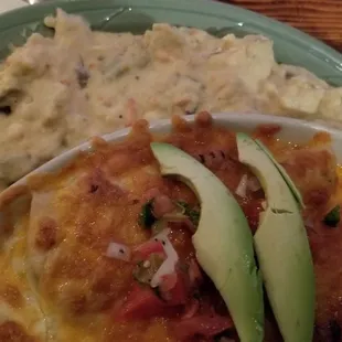 Seafood Veggie Enchiladas