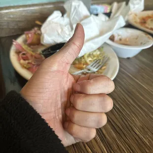 My finger- thumbs up for this place
