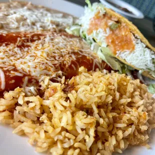 2 Item Combo Lunch. Enchilada &amp; taco.