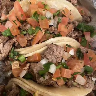 Street tacos corn tortillas carne asda