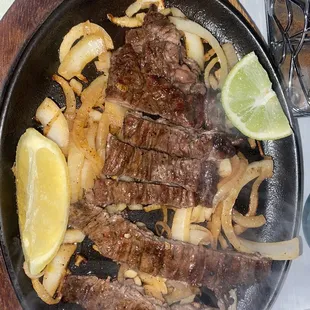 Steak fajitas