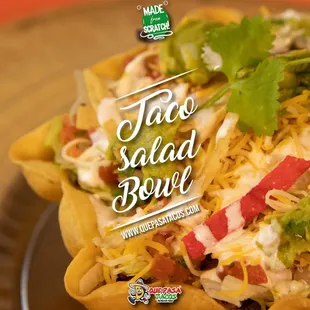 a taco salad bowl