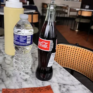 Mexican Coca Cola and Bottle Water