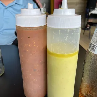 two different condiments