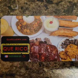 Their business card, on the back are QR codes.