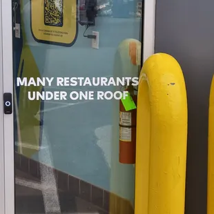 Front door, so there's more restaurants in there.