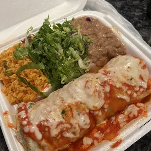 Steak burrito to go