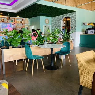 the interior of the restaurant