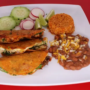 Quesa Taco Plate