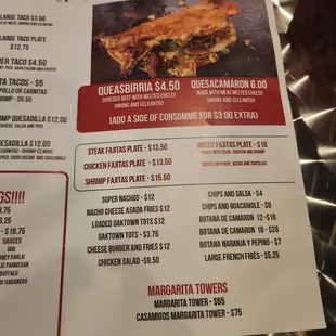 birria on the menu
