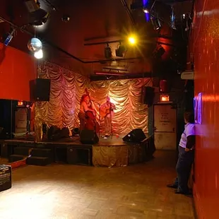 Dance floor and stage